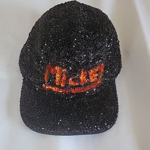 Disney Black Sequin Mickey Baseball Cap
